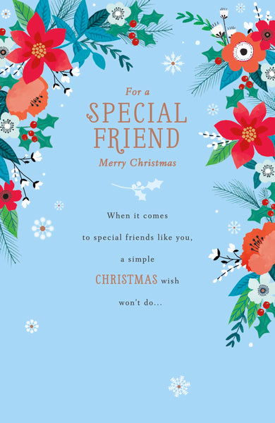 Friend Christmas card- long verse