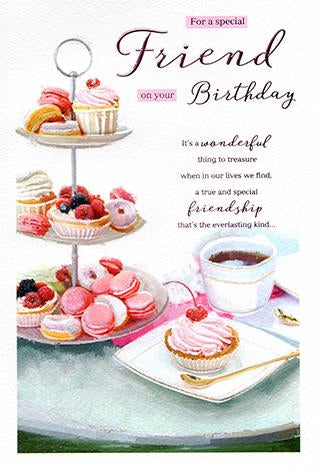 Friend birthday card - afternoon tea