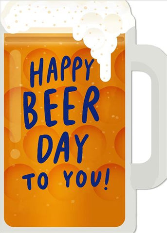 General birthday card for him - happy beer day