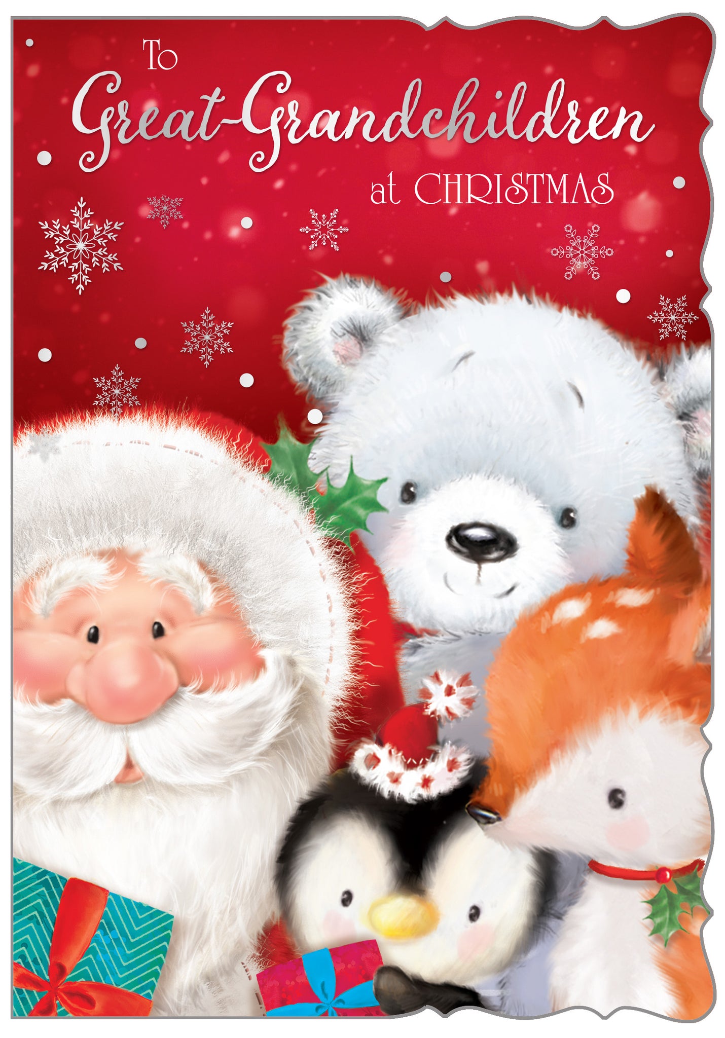 Great-Grandchildren Christmas card - cute
