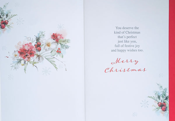 Sister-in-law Christmas card - traditional