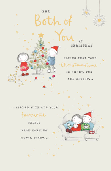 To both of you Christmas card - festive fun