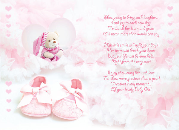 Great-Granddaughter birth congratulations card