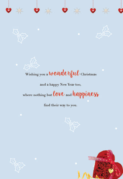 To both of you Christmas card - Festive cheer