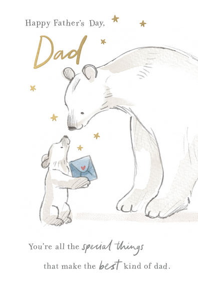Dad Father’s Day card- cute polar bears