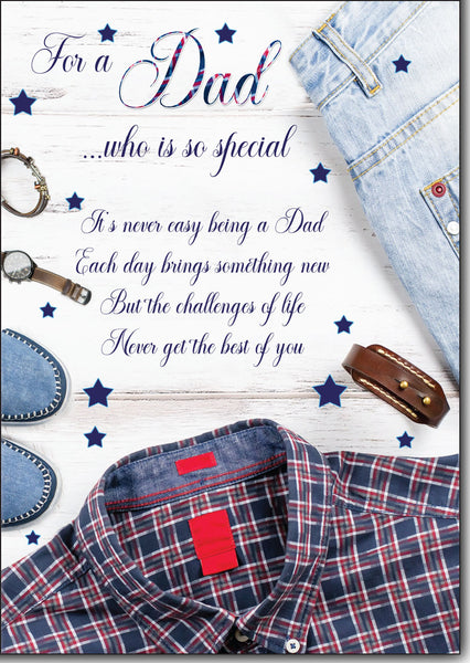 Dad birthday card- sentimental verse