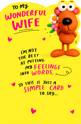 Wife funny birthday card