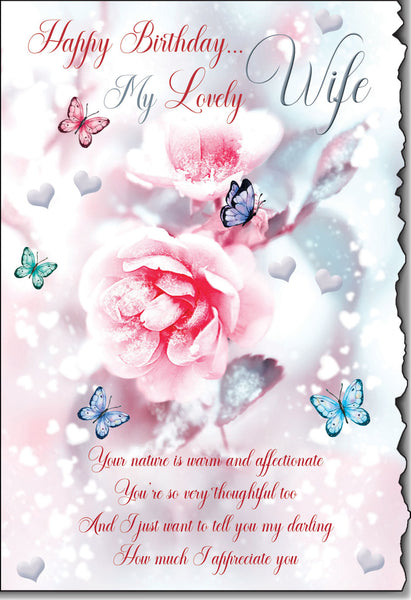 Wife birthday card - sentimental verse