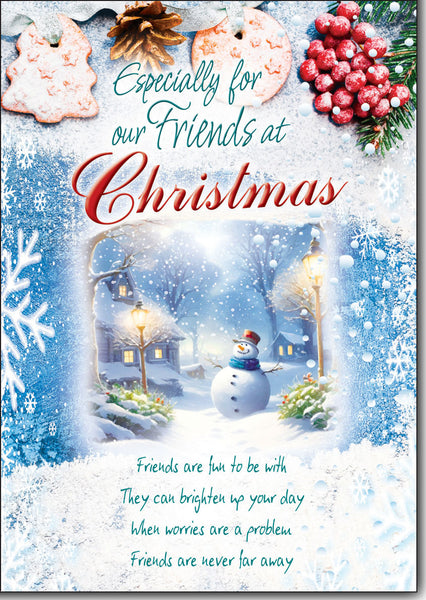 Friends Christmas card - sentimental verse
