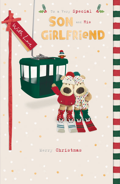 Son and girlfriend Christmas card - Boofle
