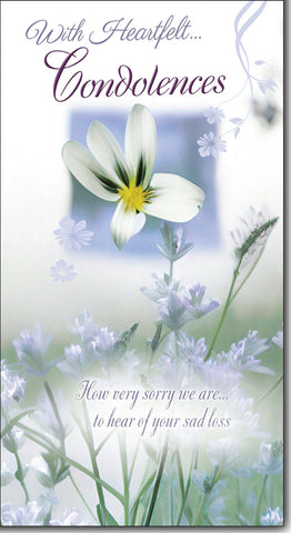 Sympathy card - caring verse