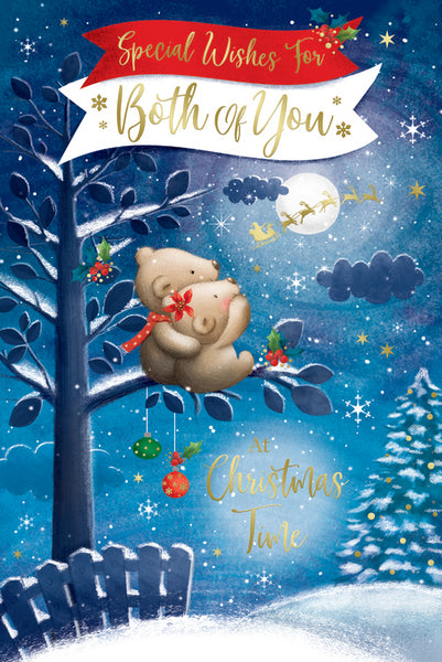 To both of you Christmas card- cute winter bears