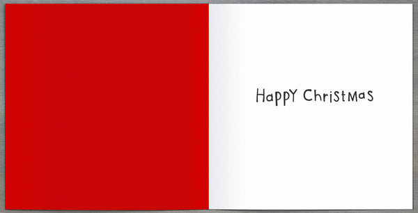 Brother Christmas card - fun snowman