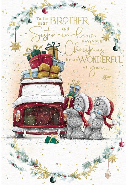Me to you - Brother and Sister in law Christmas card