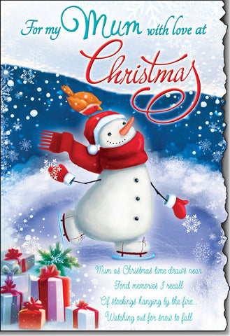 Mum Christmas card- sentimental verse