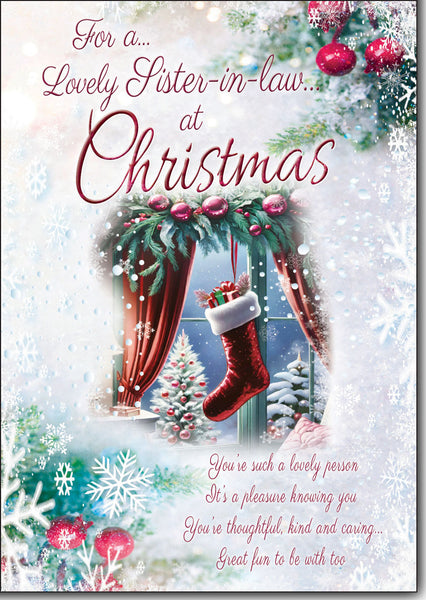 Sister-in-law Christmas card- loving verse