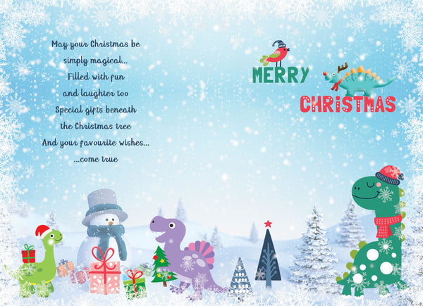 Special little boy Christmas card