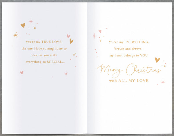 Wife Christmas card - Christmas tree