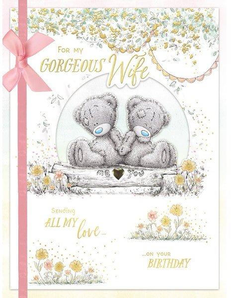 Luxury Boxed Wife birthday card - Me to you
