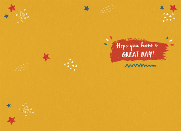 Brother in law birthday card - modern text