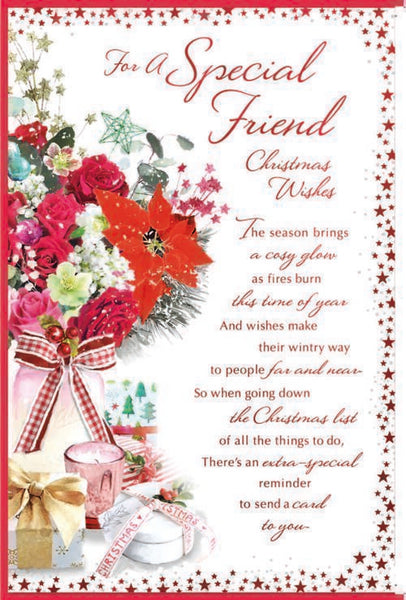 Friend Christmas card- sentimental verse