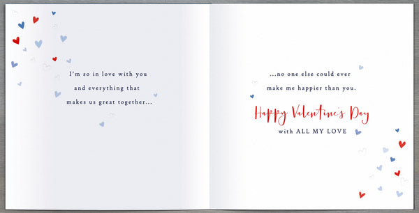 One i love luxury Valentine’s Day card - modern moon and stars