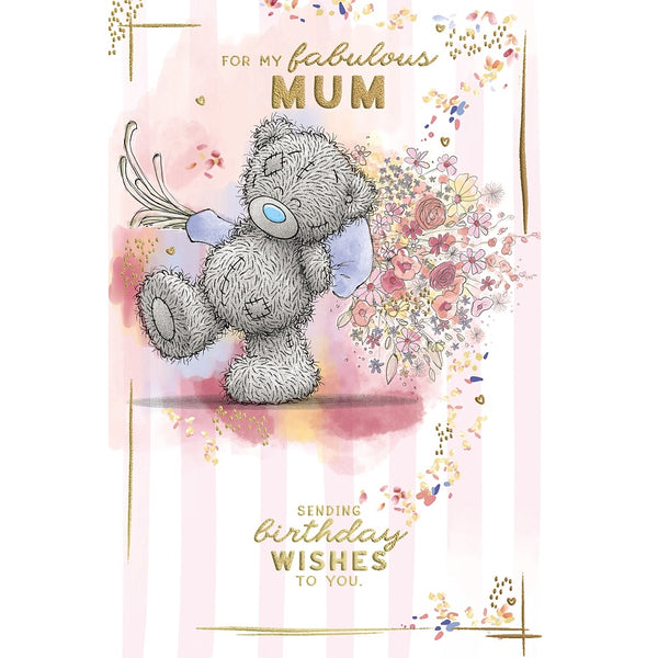 Me to You Mum Birthday Card | Tatty Teddy with Flowers | Cute Card