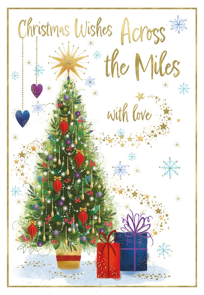 Across the miles Christmas card- Xmas tree