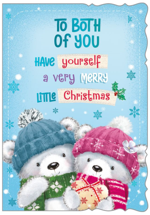 To both of you Christmas card- cute bears