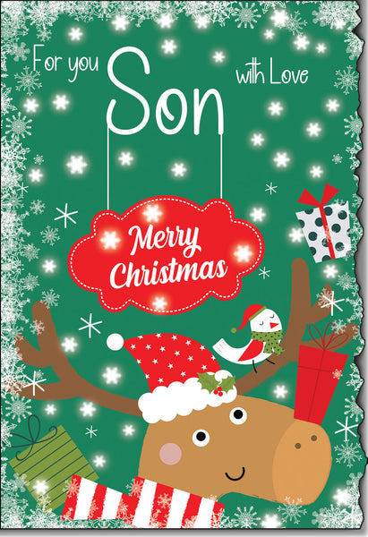Son Christmas card - sentimental verse