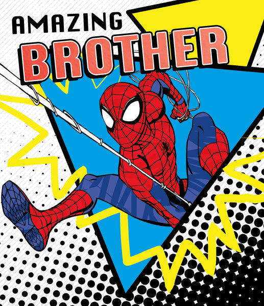 Brother birthday card - Spider Man card