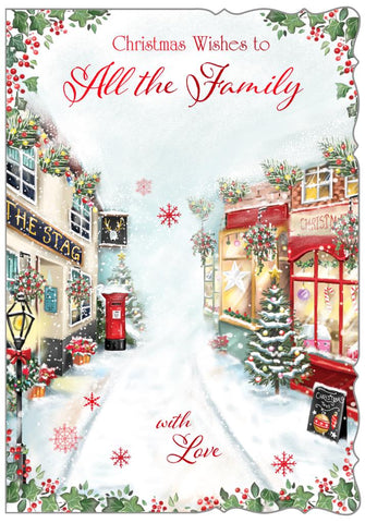 To all the family Christmas card- Christmas shopping