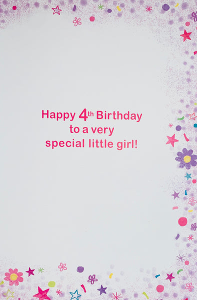 Age 4 birthday card