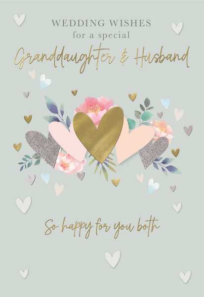 Granddaughter and Husband wedding day card