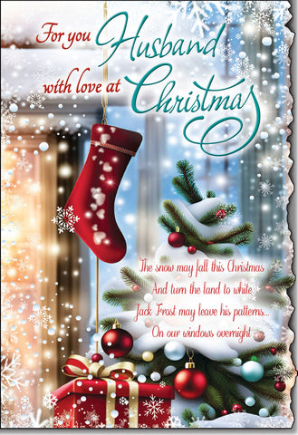 Husband Christmas card- sentimental verse