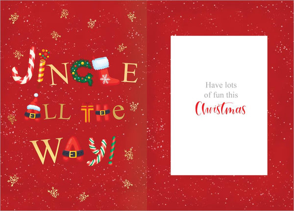 To all of you Christmas card- modern text