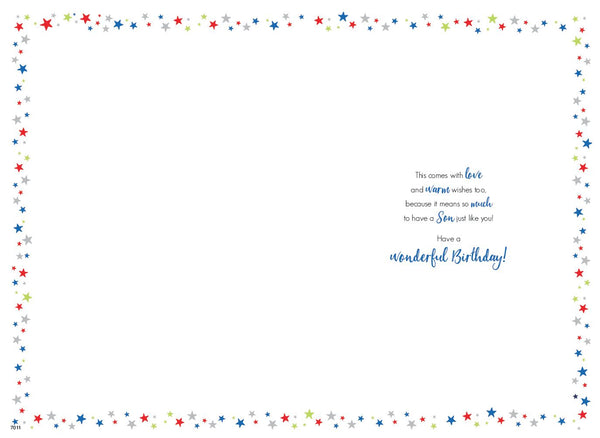 Son birthday card - modern