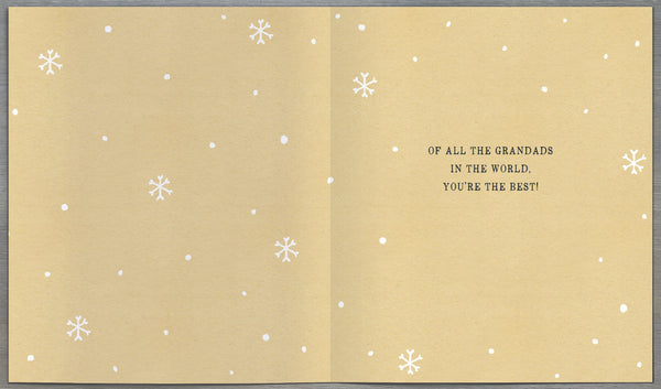 Grandad Christmas card - fun Santa