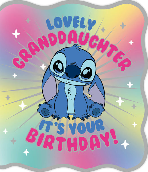 Granddaughter birthday card - Stitch
