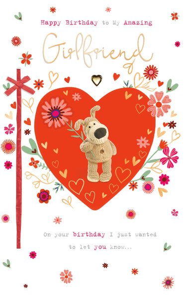 Girlfriend birthday card- Boofle