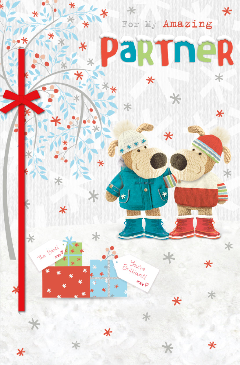 Partner Christmas card- Boofle