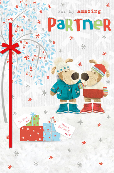Partner Christmas card- Boofle