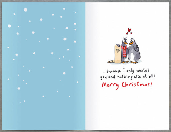 Other half Christmas card - funny card