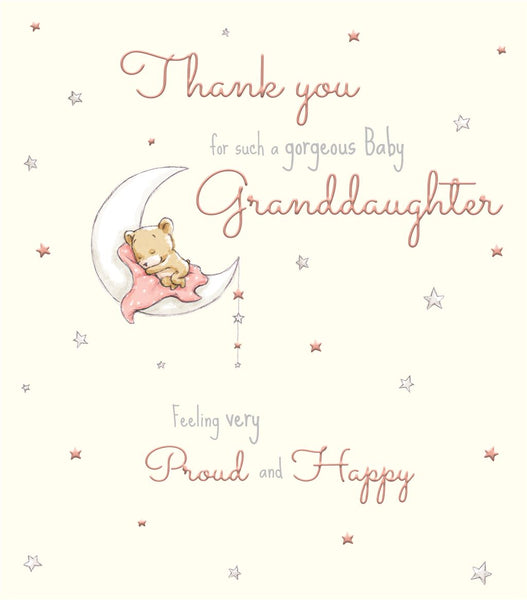 Thank you for our new granddaughter card- cute bear