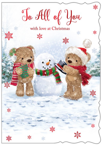 To all of you Christmas card - cute bears