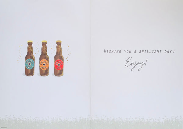 Son-in-law birthday card - birthday beers