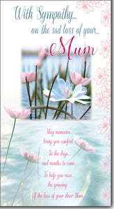Loss of your Mum Sympathy card - caring words