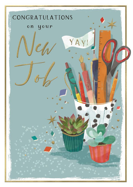 New job congratulations card