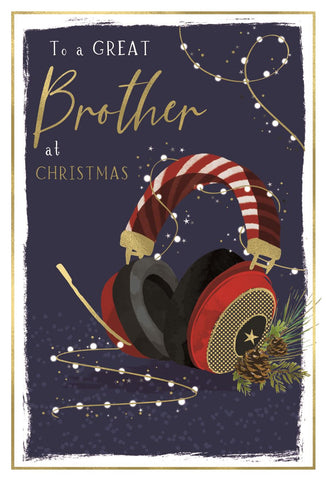 Brother Christmas card- gamer