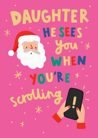 Daughter Christmas card - social media